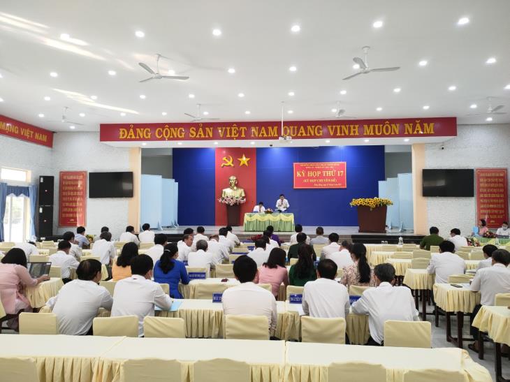 Hội đồng nhân nhân thị xã Trảng Bàng  khoá XI, nhiệm kỳ 2016-2021 tổ chức kỳ họp thứ 17